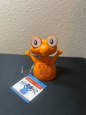 Orange Eyeglass Holder Novelty Frog - Eyel U Door U